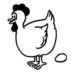 Coloring page: Chicken (Animals) #17391 - Printable coloring pages