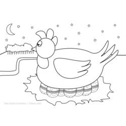 Coloring page: Chicken (Animals) #17408 - Free Printable Coloring Pages