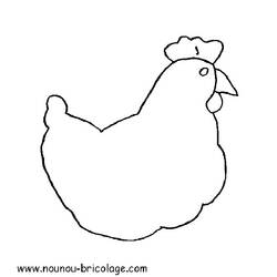 Coloring page: Chicken (Animals) #17417 - Free Printable Coloring Pages