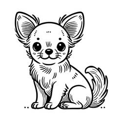 Chihuahua (Animals) coloring page #219790 to print and color