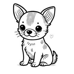 Chihuahua (Animals) coloring page #219795 to print and color