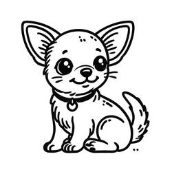 Chihuahua (Animals) coloring page #219796 to print and color