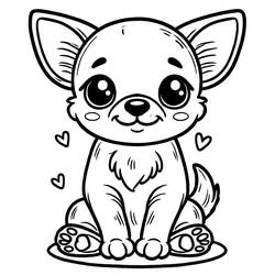 Chihuahua (Animals) coloring page #219799 to print and color