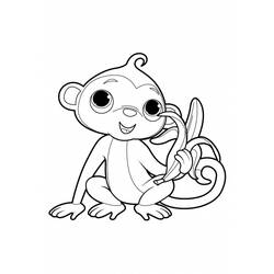 Coloring page: Chimpanzee (Animals) #2806 - Printable coloring pages