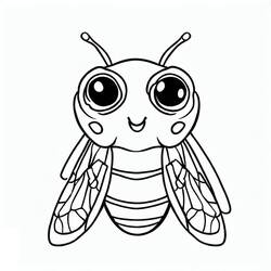 Cicada (Animals) coloring page #187673 to print and color