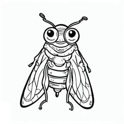 Cicada (Animals) coloring page #187686 to print and color