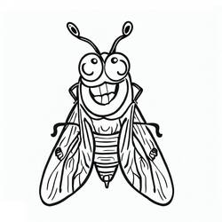 Cicada (Animals) coloring page #187687 to print and color