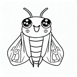 Cicada (Animals) coloring page #187699 to print and color