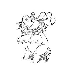 Coloring page: Circus animals (Animals) #20787 - Free Printable Coloring Pages