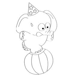 Coloring page: Circus animals (Animals) #20805 - Free Printable Coloring Pages