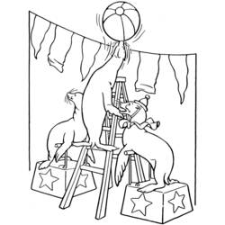 Coloring page: Circus animals (Animals) #20823 - Free Printable Coloring Pages
