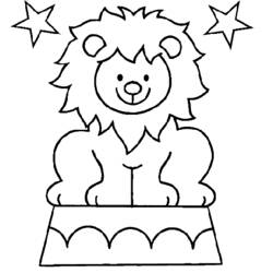 Coloring page: Circus animals (Animals) #20853 - Printable coloring pages