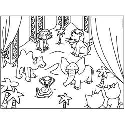 Coloring page: Circus animals (Animals) #20891 - Printable coloring pages