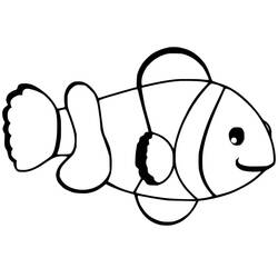 Clownfish (Animals) coloring page #218319 to print and color