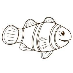 Clownfish (Animals) coloring page #218320 to print and color