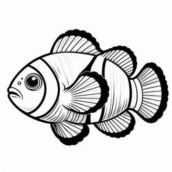 Clownfish (Animals) coloring page #218334 to print and color
