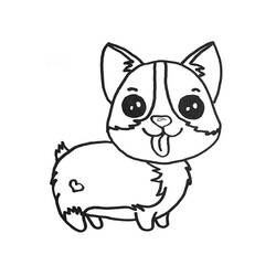 Corgi (Animals) coloring page #220756 to print and color