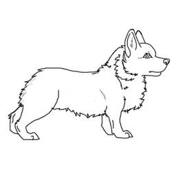 Corgi (Animals) coloring page #220761 to print and color