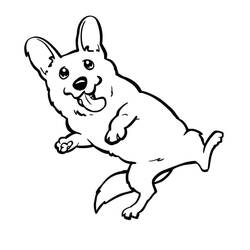 Corgi (Animals) coloring page #220782 to print and color