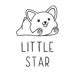 Corgi (Animals) coloring page #220790 to print and color