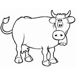 Coloring page: Cow (Animals) #13188 - Free Printable Coloring Pages