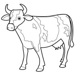 Coloring page: Cow (Animals) #13190 - Free Printable Coloring Pages