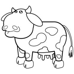 Coloring page: Cow (Animals) #13212 - Free Printable Coloring Pages