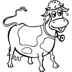 Coloring page: Cow (Animals) #13214 - Free Printable Coloring Pages