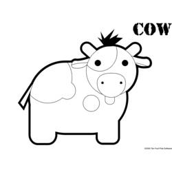 Coloring page: Cow (Animals) #13218 - Printable coloring pages