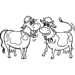 Coloring page: Cow (Animals) #13222 - Printable coloring pages