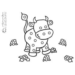 Coloring page: Cow (Animals) #13225 - Printable coloring pages