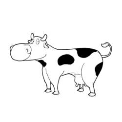 Coloring page: Cow (Animals) #13226 - Free Printable Coloring Pages