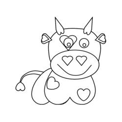 Coloring page: Cow (Animals) #13230 - Free Printable Coloring Pages