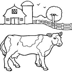 Coloring page: Cow (Animals) #13234 - Free Printable Coloring Pages