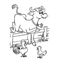 Coloring page: Cow (Animals) #13235 - Free Printable Coloring Pages
