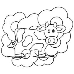 Coloring page: Cow (Animals) #13238 - Free Printable Coloring Pages