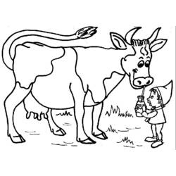 Coloring page: Cow (Animals) #13272 - Free Printable Coloring Pages