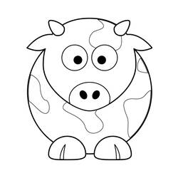 Coloring page: Cow (Animals) #13273 - Free Printable Coloring Pages