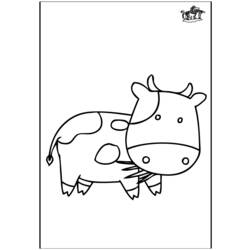 Coloring page: Cow (Animals) #13278 - Free Printable Coloring Pages