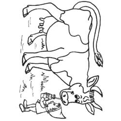 Coloring page: Cow (Animals) #13281 - Free Printable Coloring Pages
