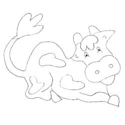 Coloring page: Cow (Animals) #13309 - Free Printable Coloring Pages