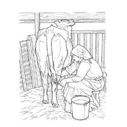 Coloring page: Cow (Animals) #13318 - Free Printable Coloring Pages