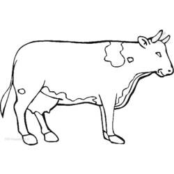 Coloring page: Cow (Animals) #13319 - Free Printable Coloring Pages