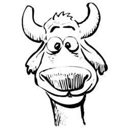 Coloring page: Cow (Animals) #13322 - Free Printable Coloring Pages