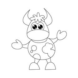 Coloring page: Cow (Animals) #13324 - Free Printable Coloring Pages
