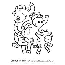 Coloring page: Cow (Animals) #13327 - Free Printable Coloring Pages