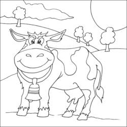 Coloring page: Cow (Animals) #13328 - Free Printable Coloring Pages