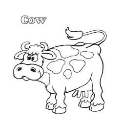 Coloring page: Cow (Animals) #13344 - Free Printable Coloring Pages