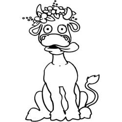 Coloring page: Cow (Animals) #13346 - Free Printable Coloring Pages