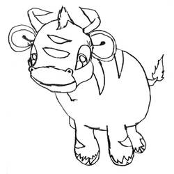 Coloring page: Cow (Animals) #13348 - Free Printable Coloring Pages